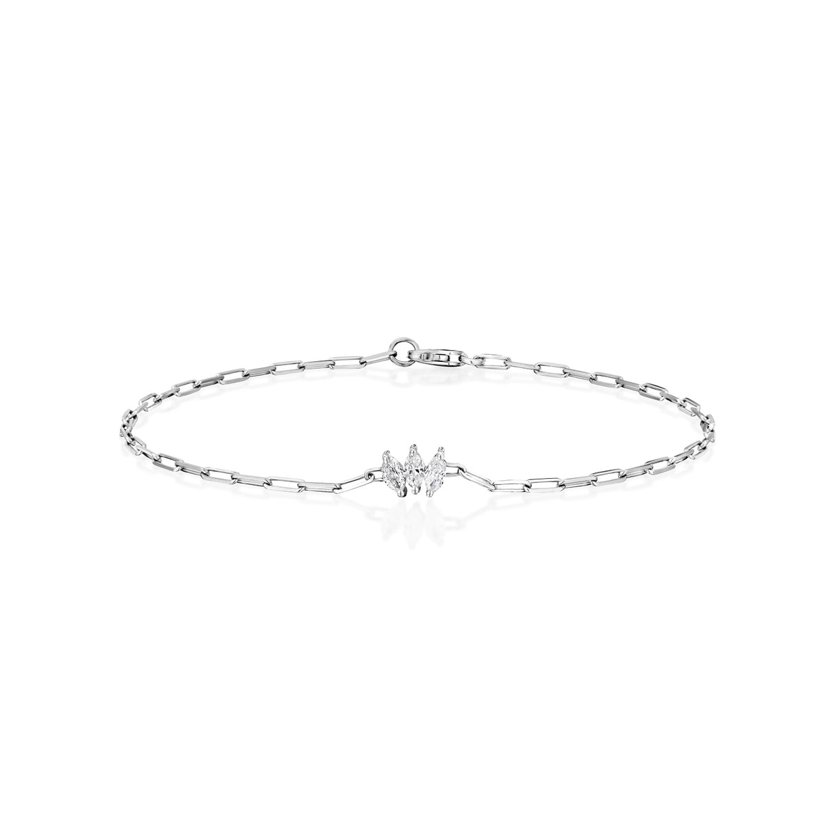 Triple Marquise Lab Grown Diamond Bracelet — image 7 of 10