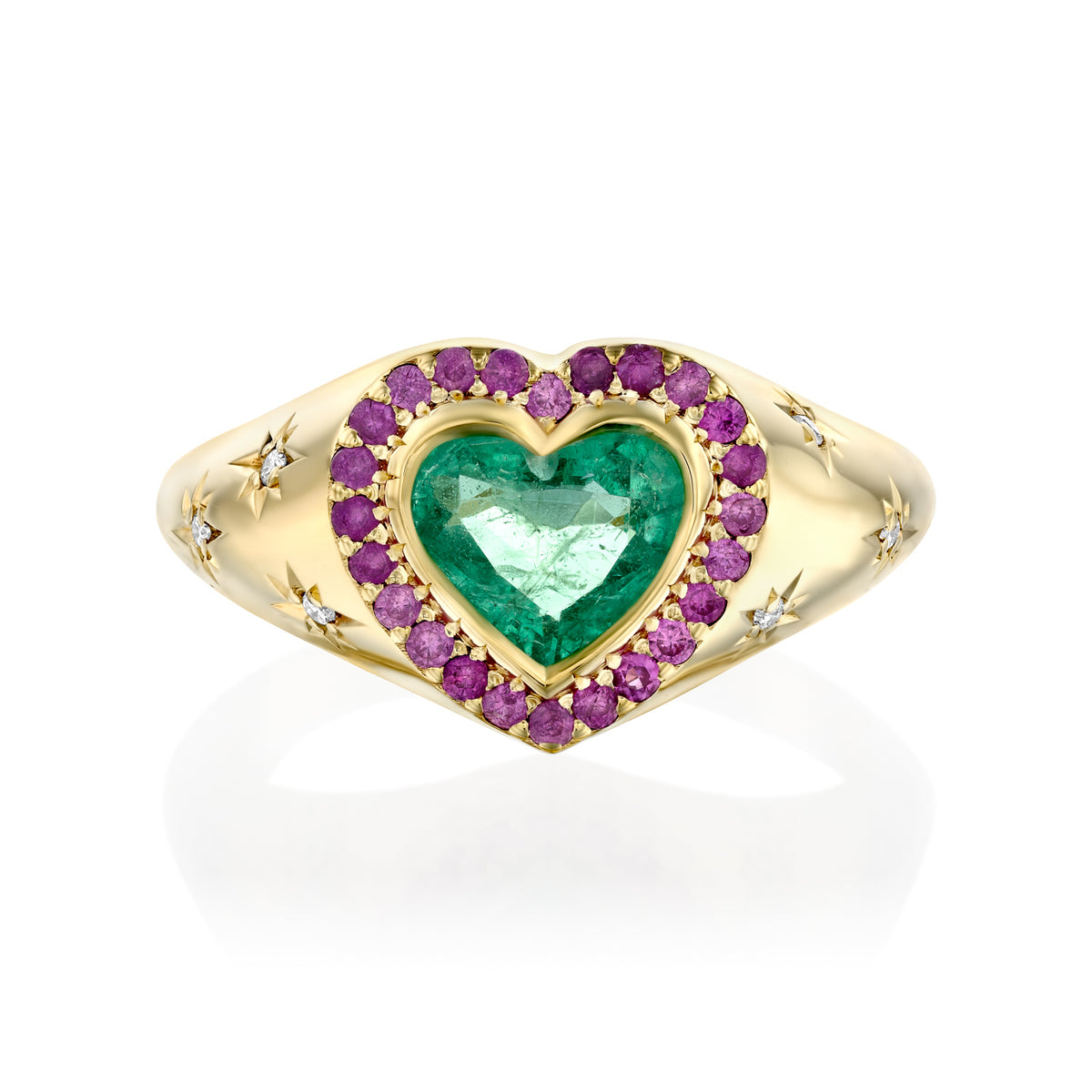 Emerald Heart Ring — image 2 of 3
