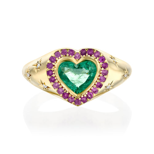 Emerald Heart Ring — image 2 of 3
