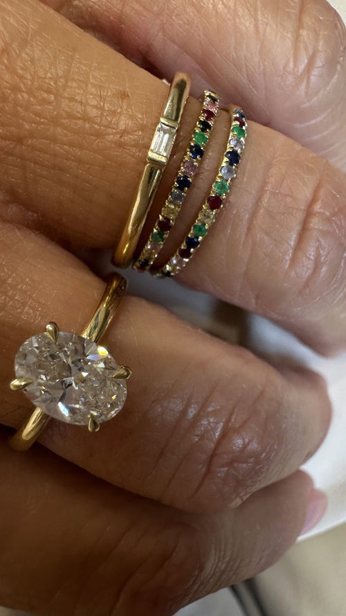 Shelly Natural Gemstone Ring — image 4 of 10