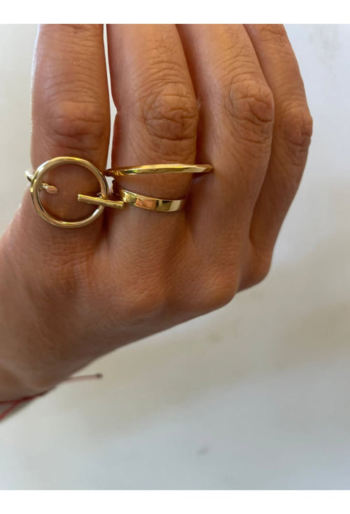 Ray Signet Gold Ring — image 6 of 10