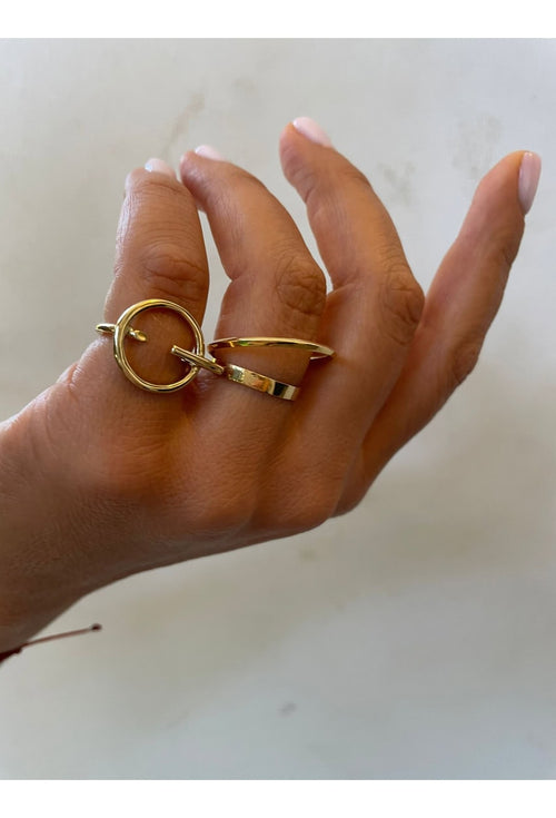 Ray Signet Gold Ring — image 8 of 10