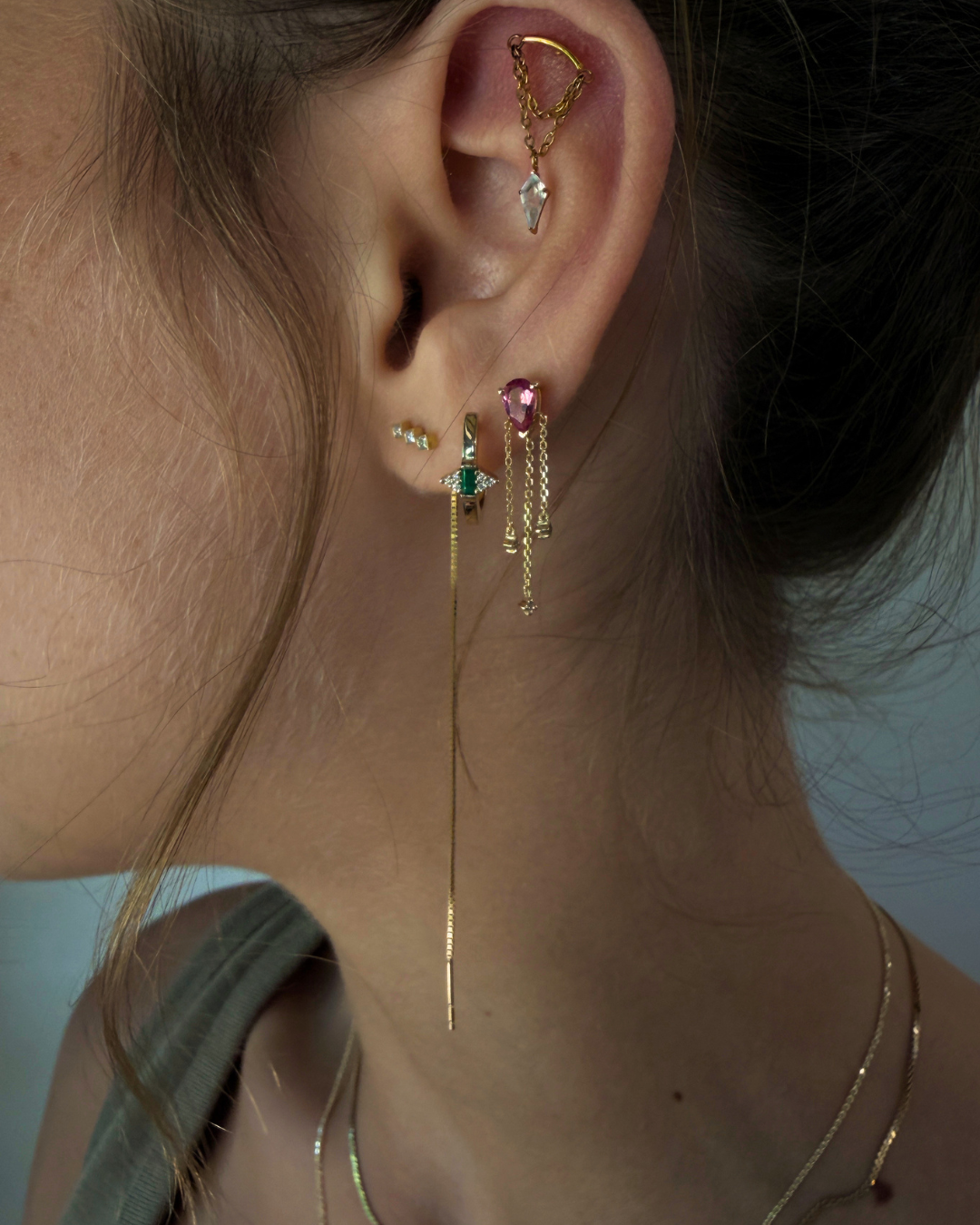 Tony Pink Sapphire Earring — image 2 of 7