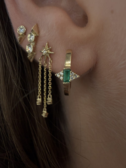 Julia Emerald Earrings — image 7 of 11