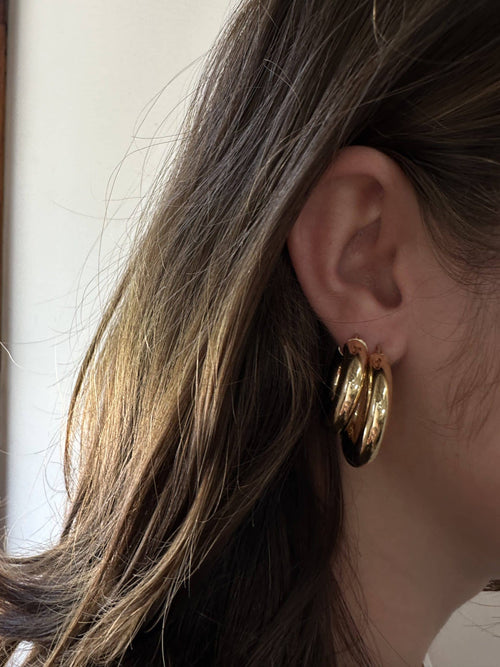 Chunky Hoop Medium Earrings — image 2 of 8