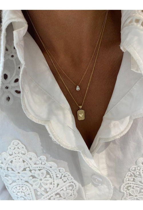 Diamond Drop Necklace — image 9 of 10