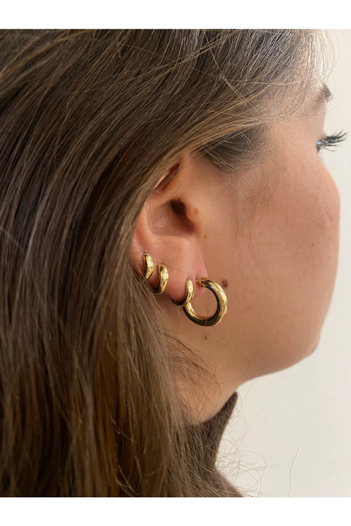 Small Gold Hoop Earrings — image 2 of 4