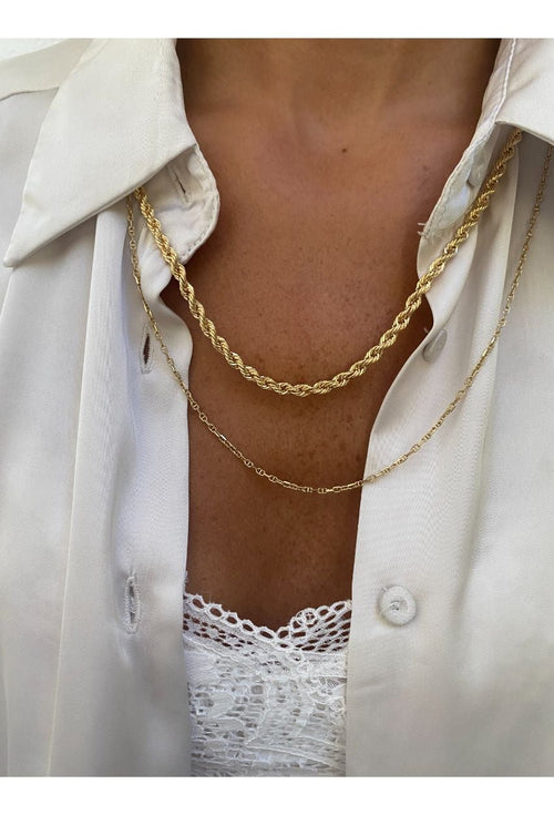 Thick Rope Chain 14k Gold — necklace — image 4 of 5