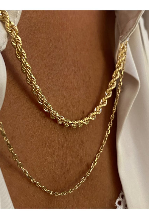Thick Rope Chain 14k Gold — necklace — image 2 of 5