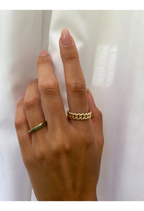 Emerald Band Ring — image 2 of 6