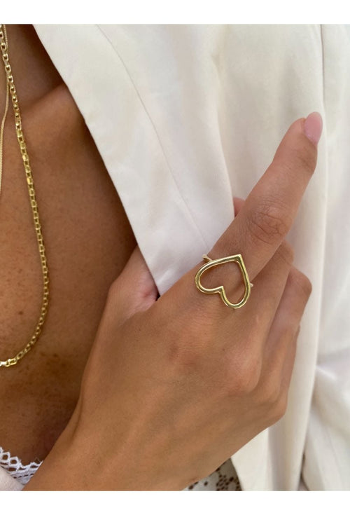 Classic Gold Heart Ring — image 7 of 13