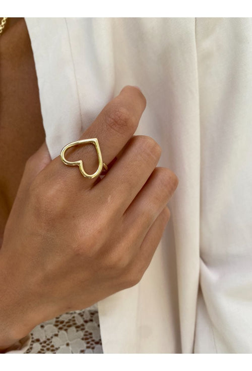 Classic Gold Heart Ring — image 4 of 13