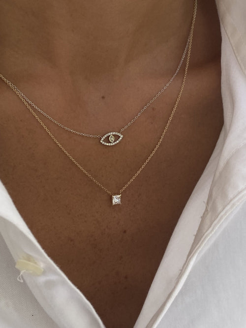 Diamond Square Necklace — image 6 of 7