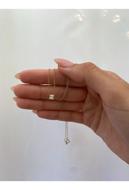 Diamond Square Necklace — image 2 of 7