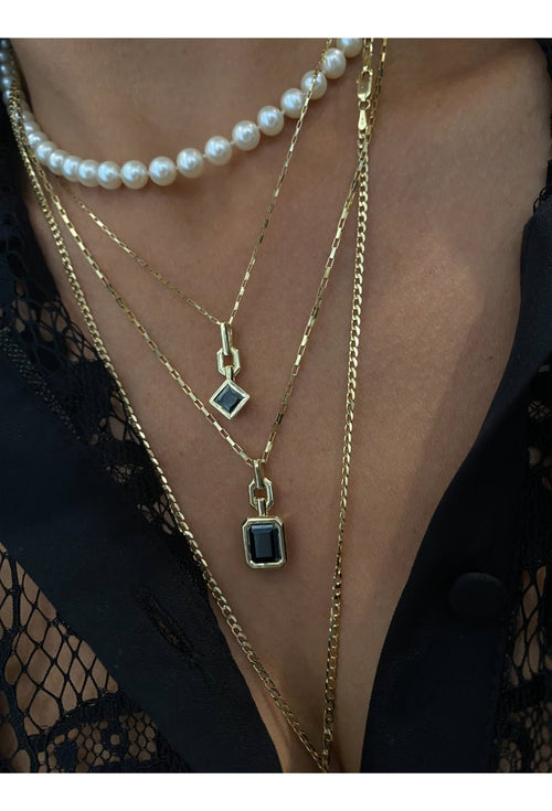 Tommy Necklace with Black Moissanite — image 8 of 12