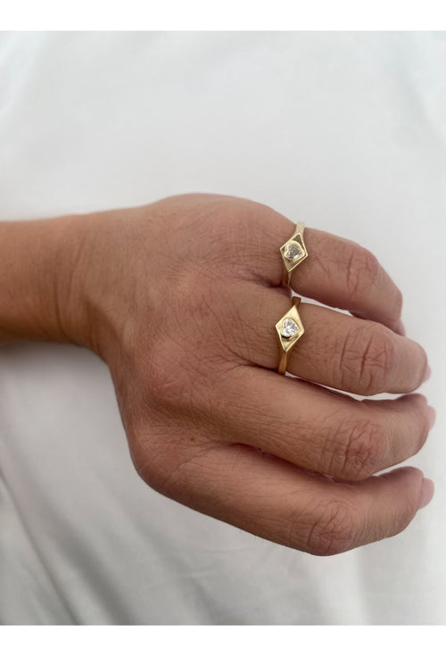 Audrey Heart Diamond Ring — image 7 of 8