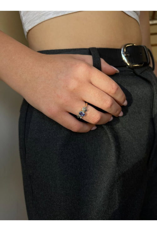 Ariel Ring with Blue Sapphires — image 9 of 13