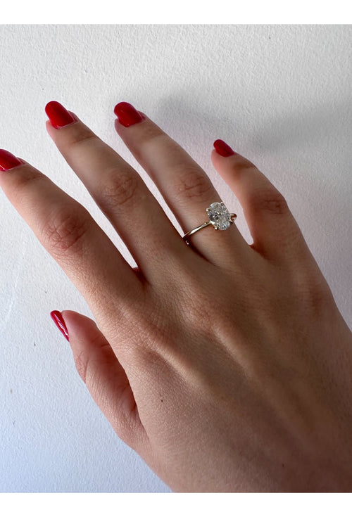 Oval Eve Diamond Ring — image 12 of 14