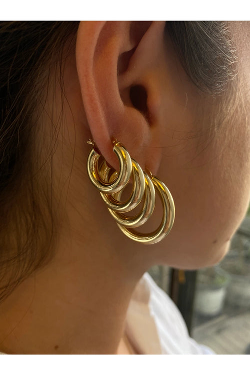 Small Gold Hoop Earrings — image 4 of 4