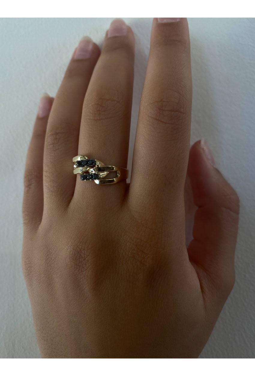 Mona Black Diamond Ring