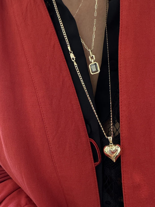 Emily Heart Gold Necklace — image 2 of 9