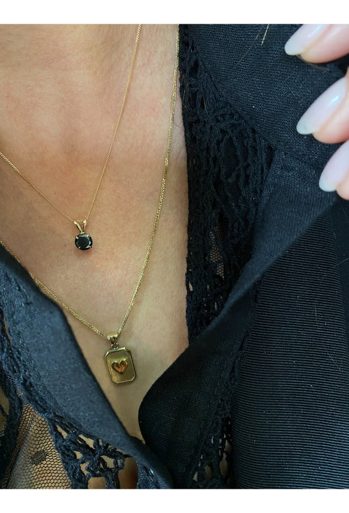 0.2CT Black Diamond Necklace — image 6 of 7