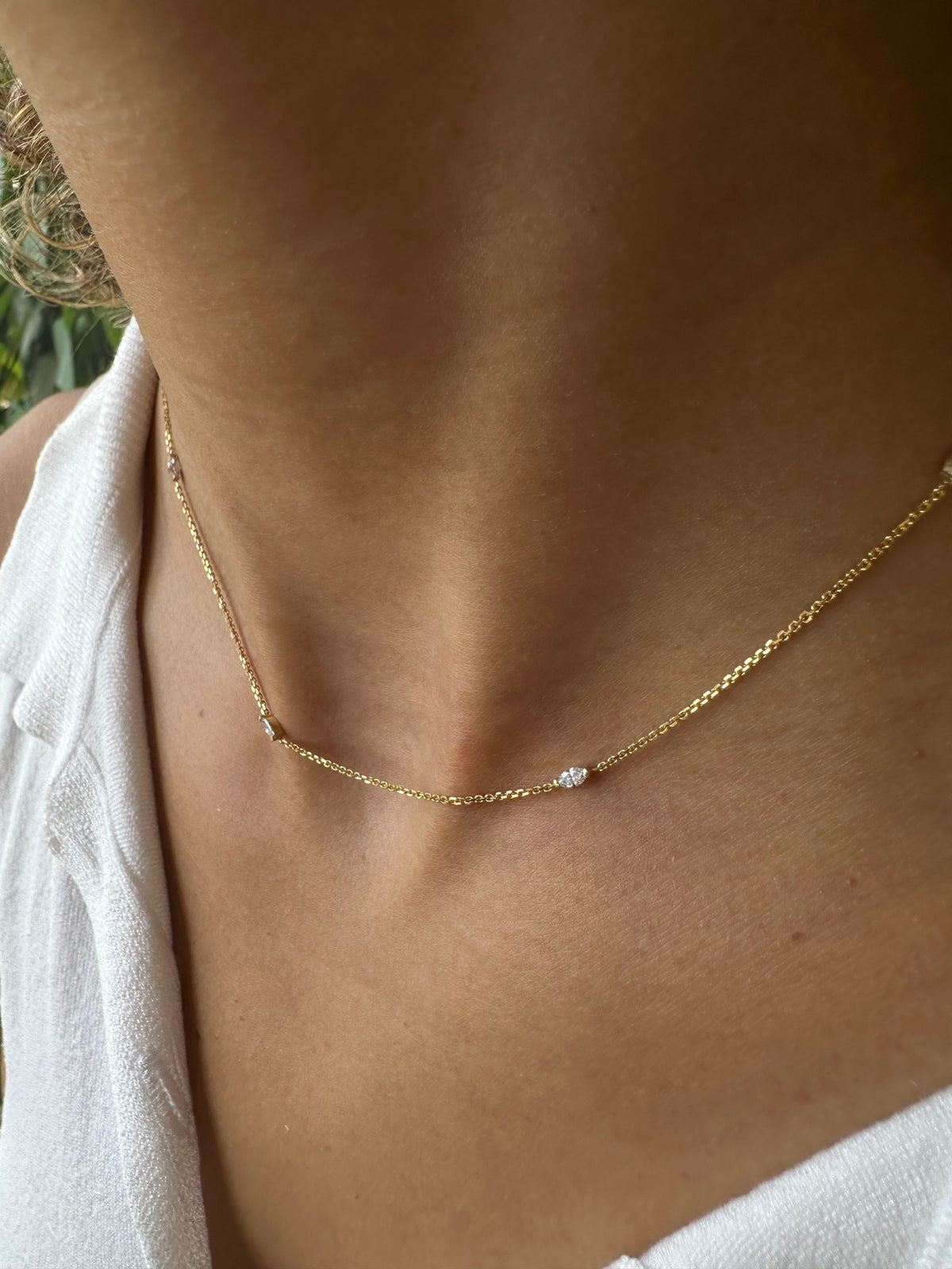 שרשרת יהלומי מרקיזה — תמונה 4 מתוך 9