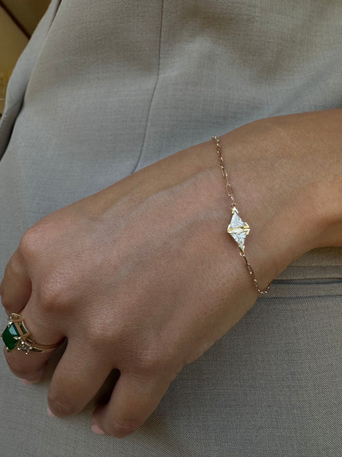 Two Triangle Diamond Bracelet — image 5 of 9