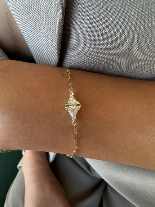 Two Triangle Diamond Bracelet — image 2 of 9
