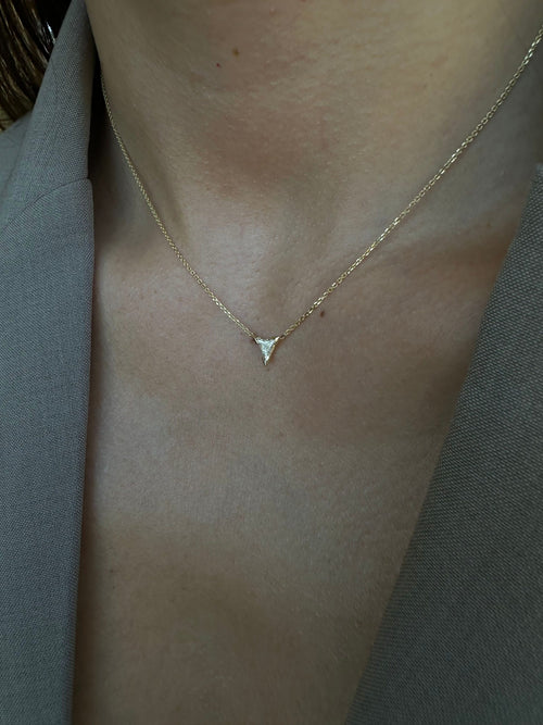 Triangle Diamond Necklace — image 3 of 9