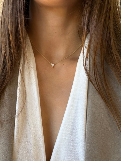 Triangle Diamond Necklace — image 7 of 9