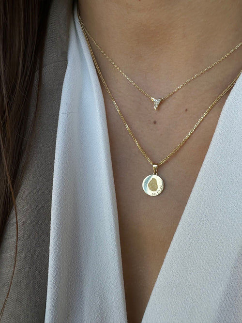 Triangle Diamond Necklace — image 8 of 9