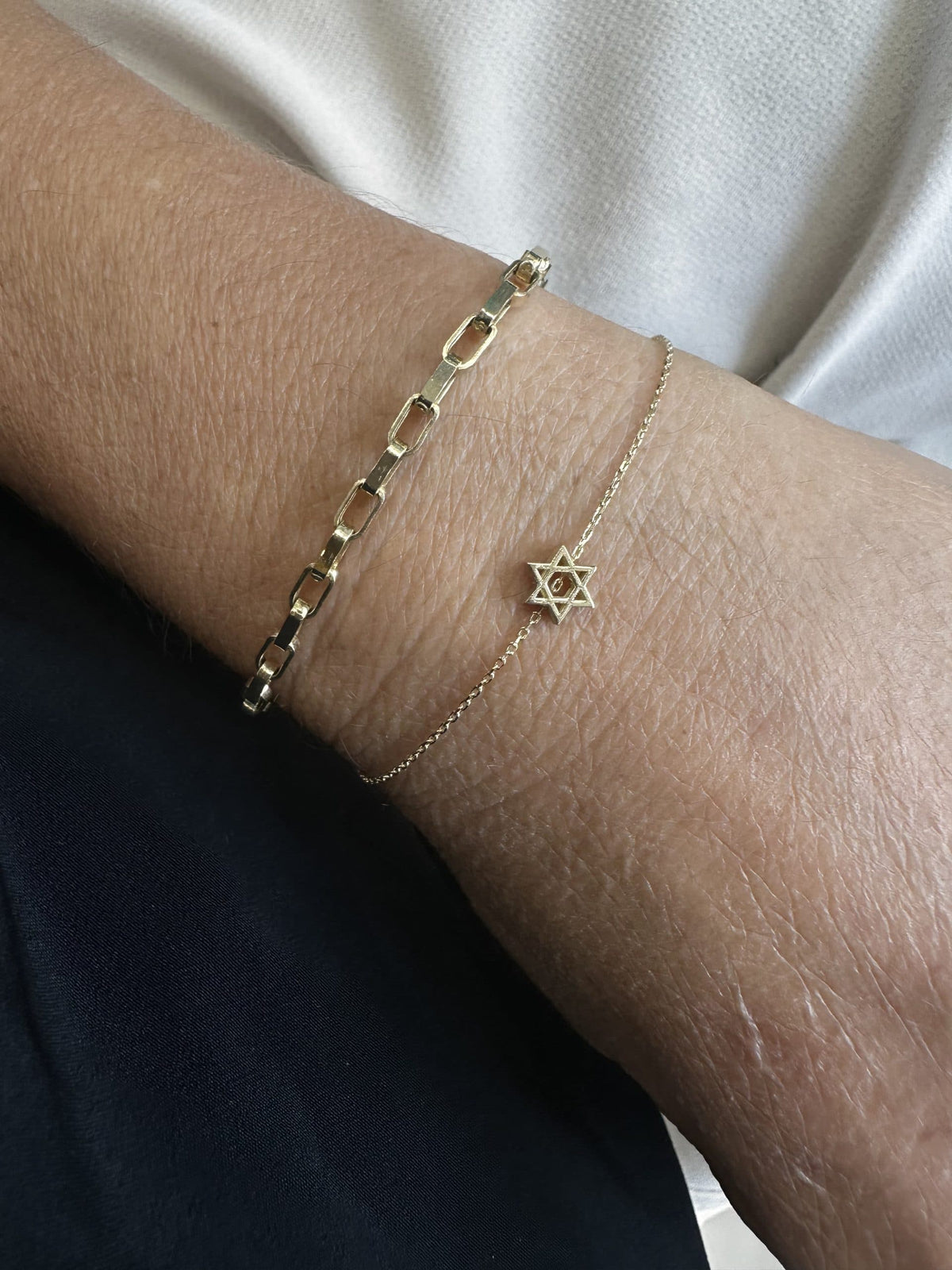צמיד מגן דוד מזהב 14K — תמונה 5 מתוך 8
