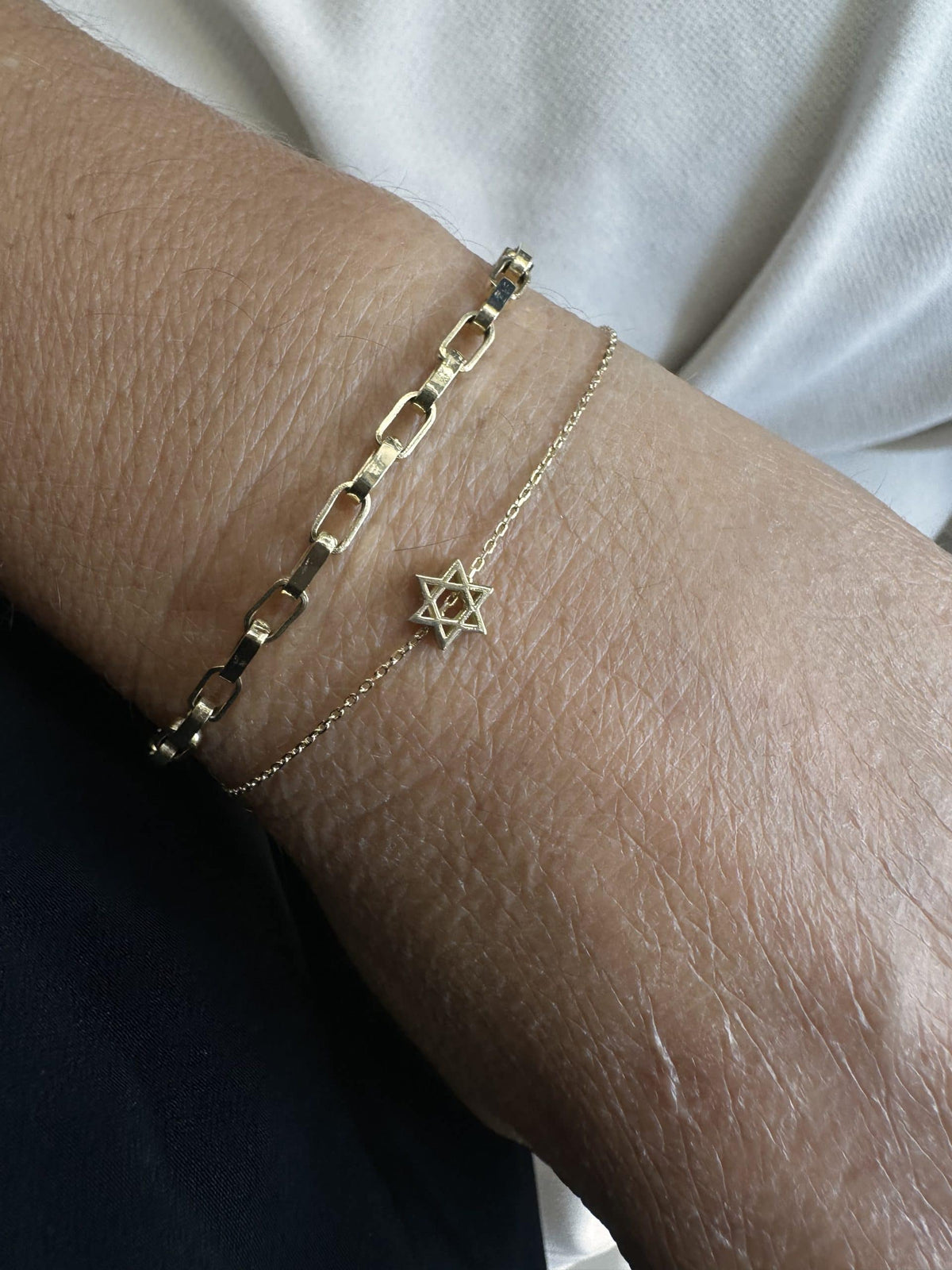 צמיד מגן דוד מזהב 14K — תמונה 6 מתוך 8