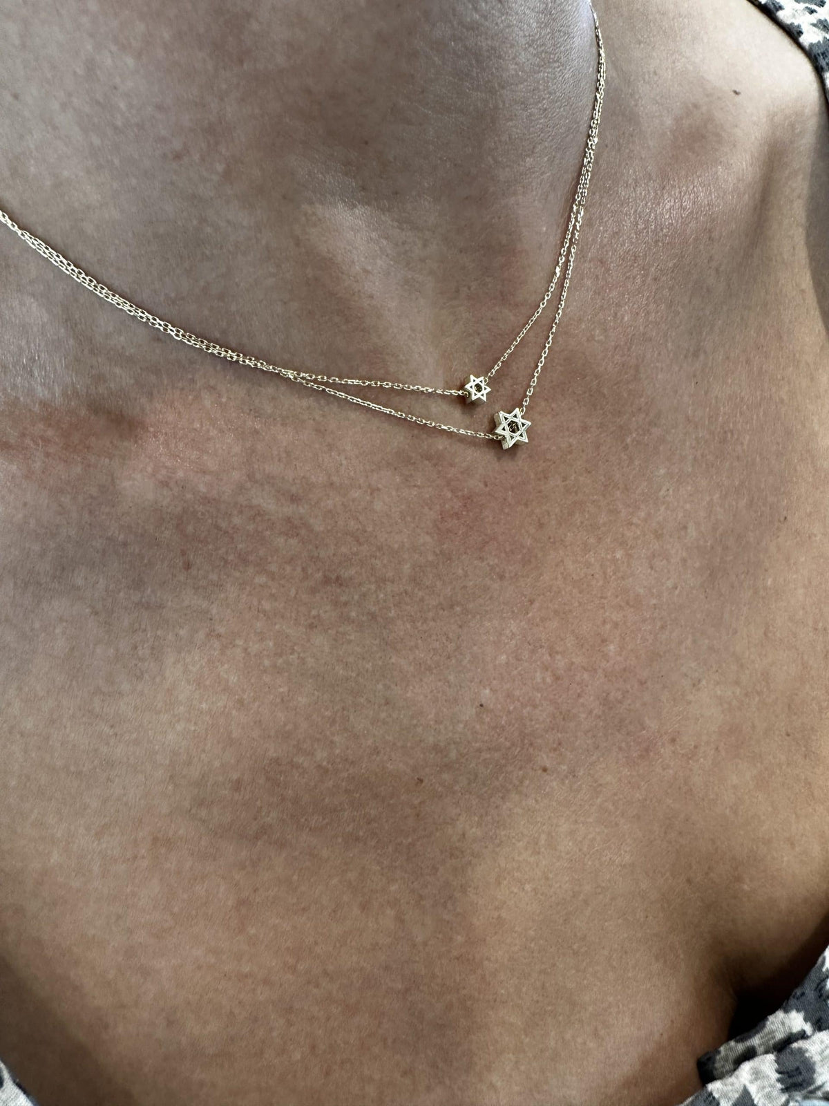 שרשרת מגן דוד קלאסית זהב 14K — תמונה 2 מתוך 6