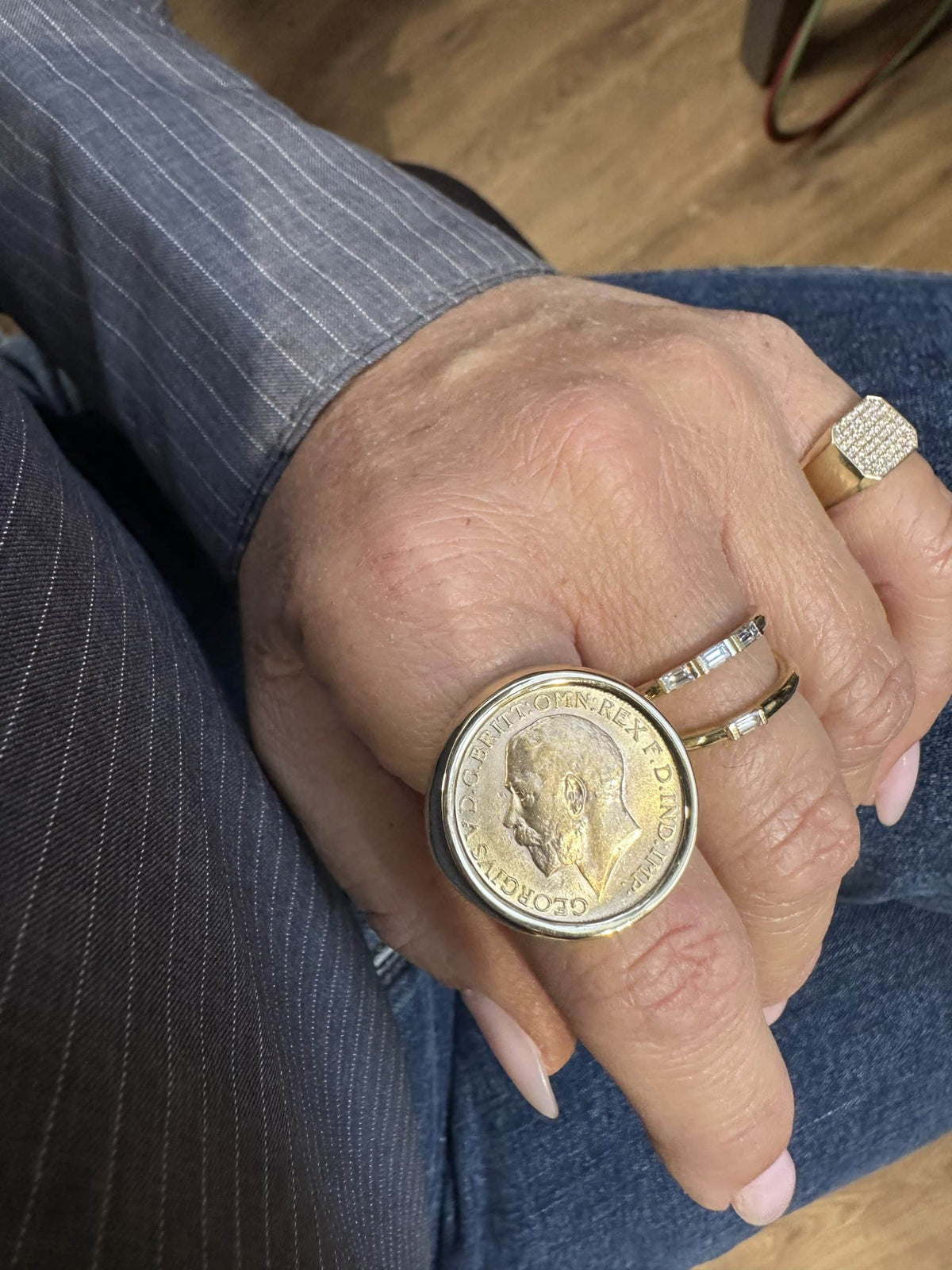 טבעת חותם מטבע לואי — תמונה 2 מתוך 9