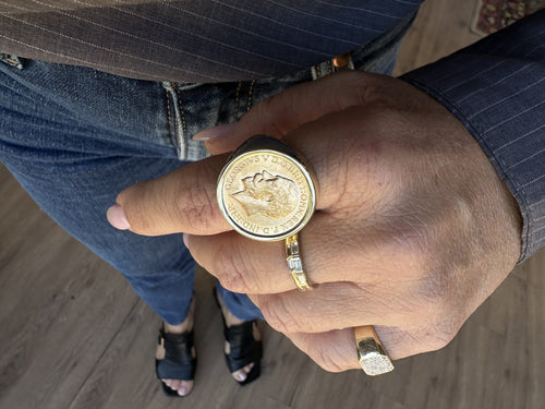 Louis Coin Signet Ring — image 5 of 9
