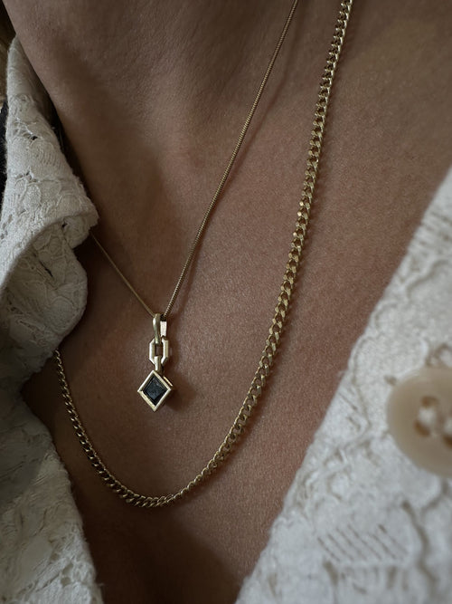 Tommy Necklace with Black Moissanite — image 4 of 12