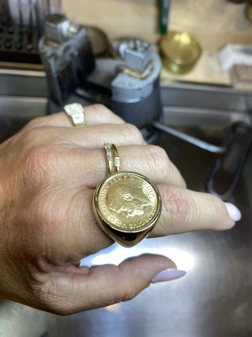 Louis Coin Signet Ring — image 9 of 9