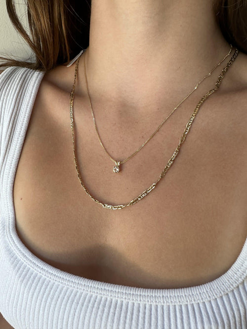 Peach Sapphire Necklace — image 6 of 6