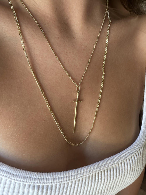 Chain Link Necklace 2 mm — image 2 of 6