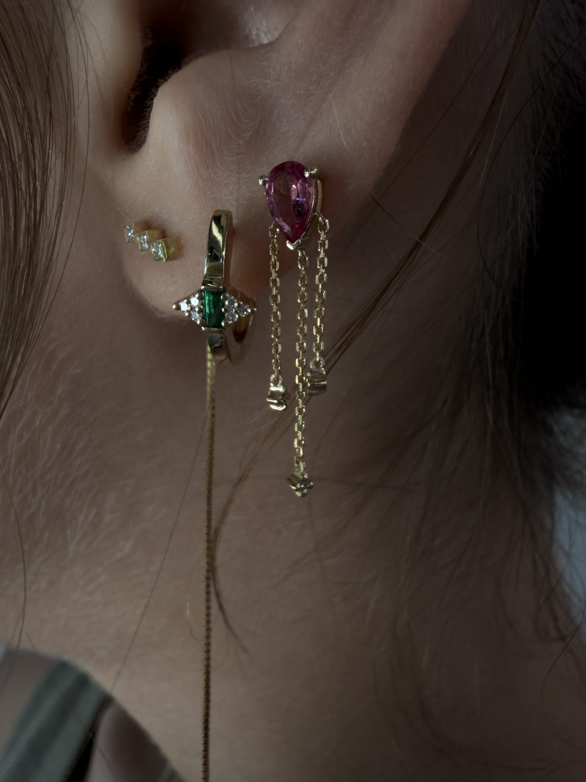 Tony Pink Sapphire Earring — image 4 of 7