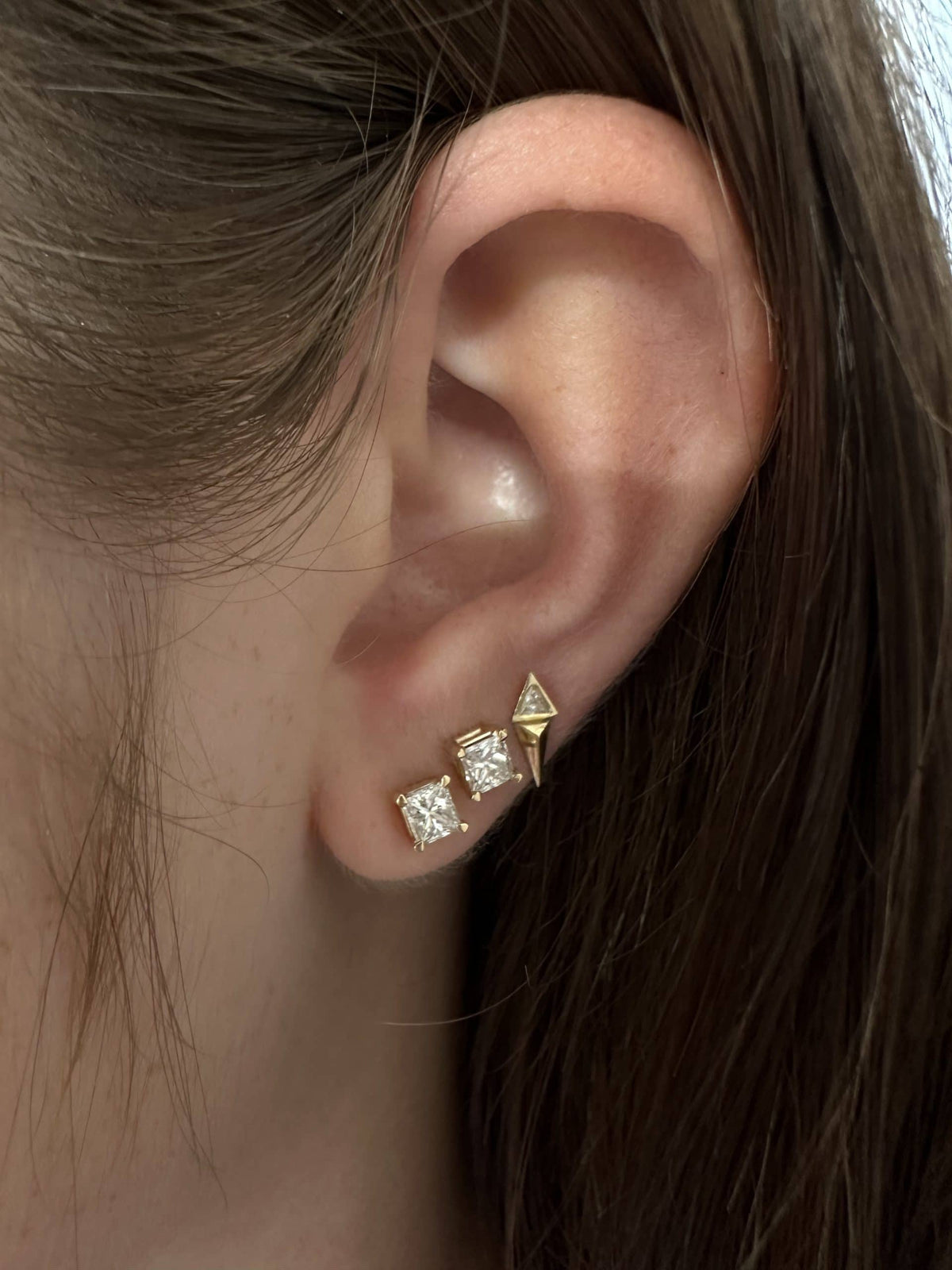 Princess Lab-Grown Diamond Earrings — image 8 of 10