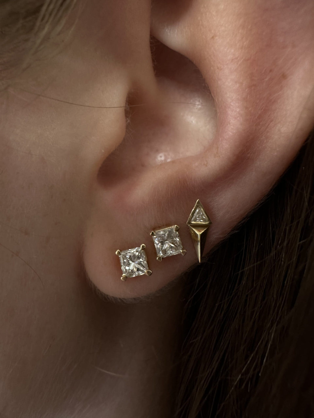 Princess Lab-Grown Diamond Earrings — image 6 of 10