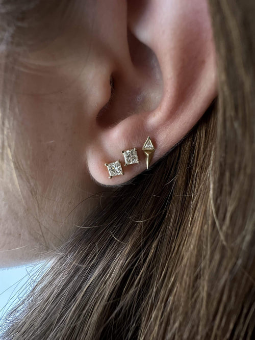 Princess Lab-Grown Diamond Earrings — image 9 of 10