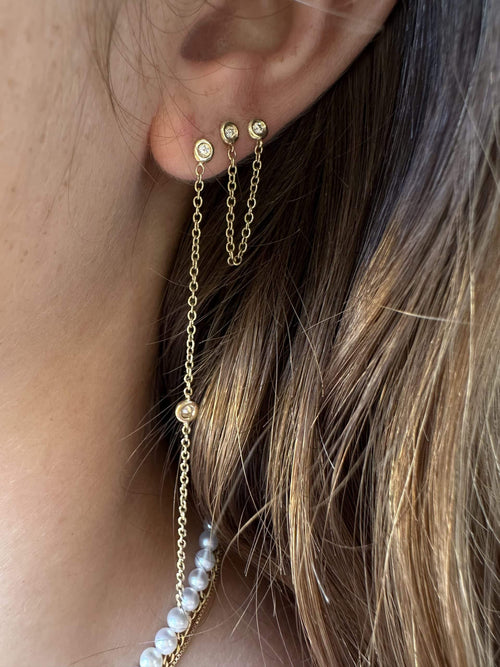 Camille Double Diamonds Earring — earrings — image 19 of 20