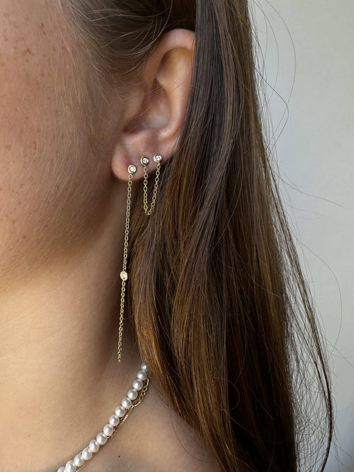 Camille Diamonds Long Earring — earrings — image 2 of 8