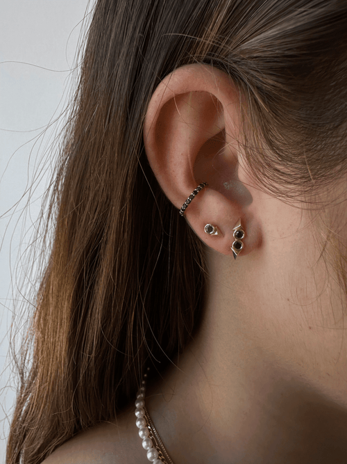 Rose Double Black Diamonds Earrings — image 9 of 11