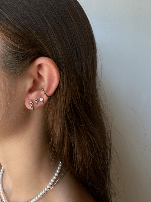 Rose Double Black Diamonds Earrings — image 11 of 11