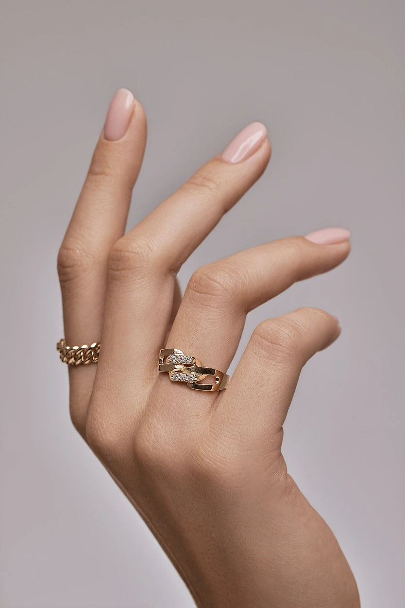 טבעת גורמט זהב ליזה — תמונה 6 מתוך 9